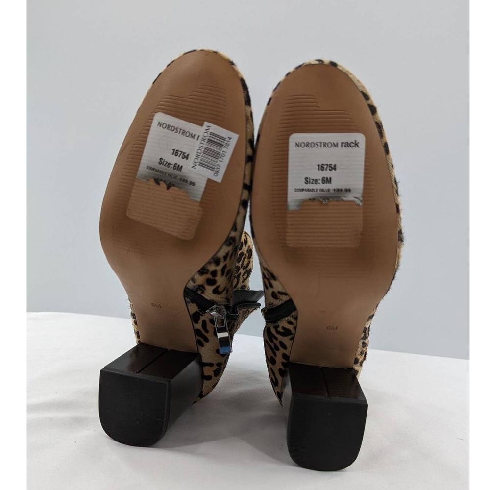 Halogen Boot Leopard Print Block Heel Bootie 6m N… - image 6